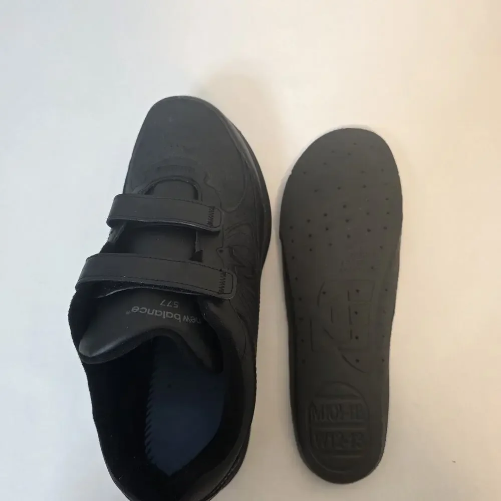 New Balance 577 Walking Shoes Mens Size 11 4E Black Hook & Loop Straps MW577VK
